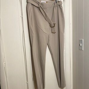 Calvin Klein Beige Trousers with Belt